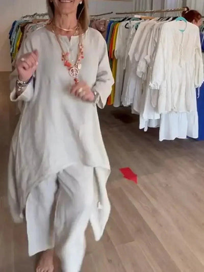 Ensemble Pantalon et Haut en Lin