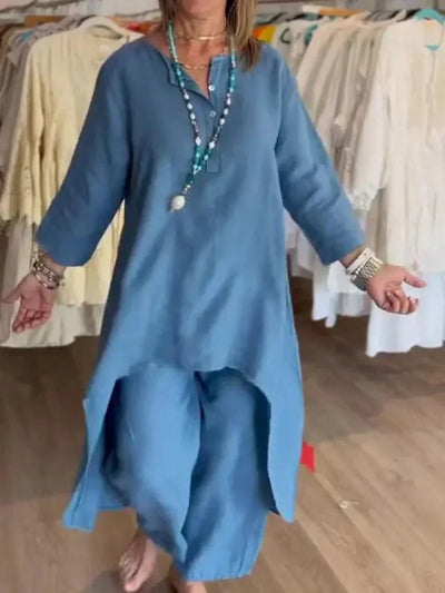 Ensemble Pantalon et Haut en Lin