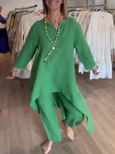 Ensemble Pantalon et Haut en Lin