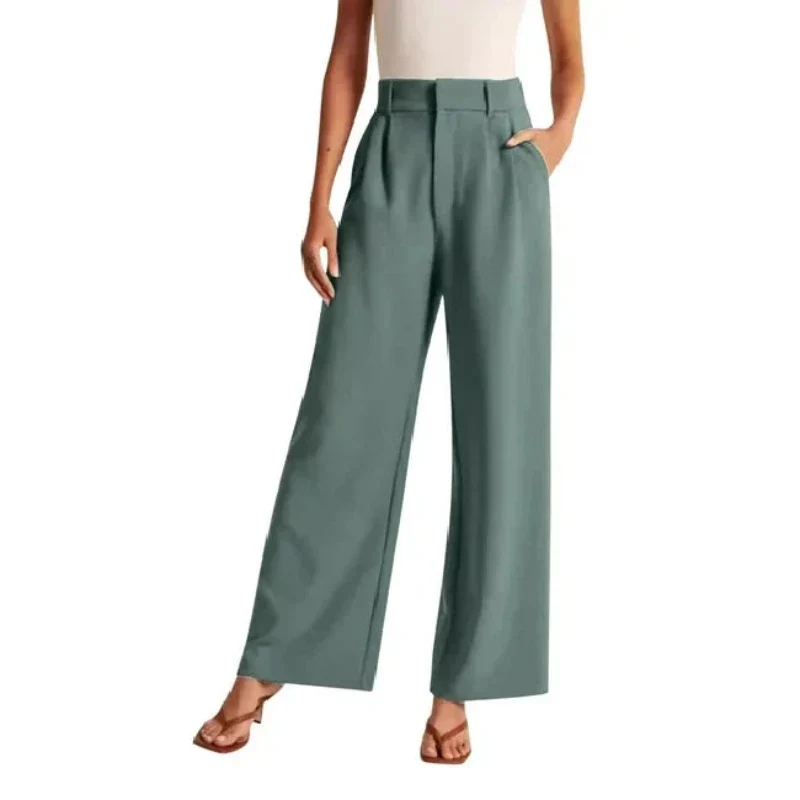Marieke - Pantalon taille haute à jambes larges