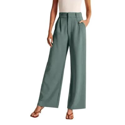 Marieke - Pantalon taille haute à jambes larges