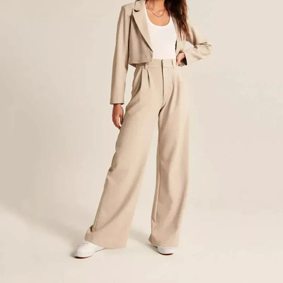 Marieke - Pantalon taille haute à jambes larges