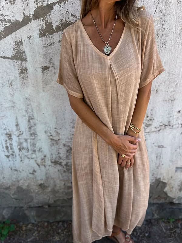 Morgane™| Cathy Robe à col en V