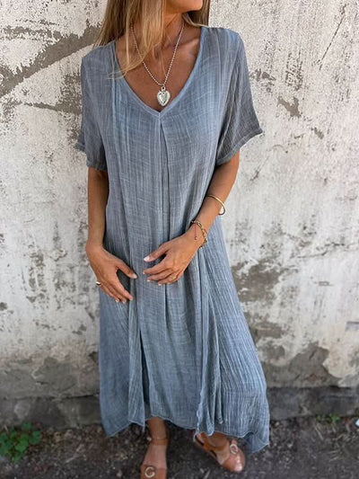 Morgane™| Cathy Robe à col en V