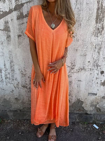 Morgane™| Cathy Robe à col en V