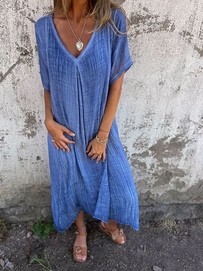 Morgane™| Cathy Robe à col en V
