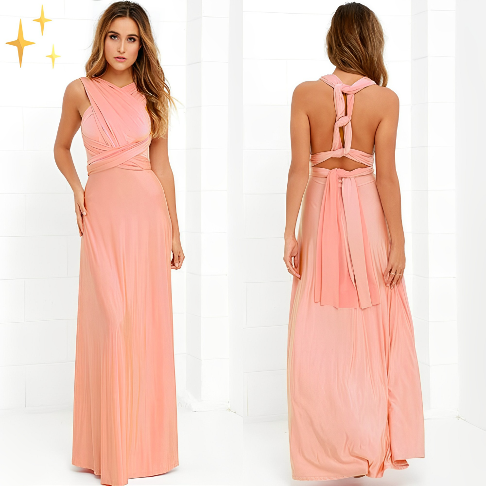 Clémence - Robe D'Été Chic Wrap En Tissu Léger
