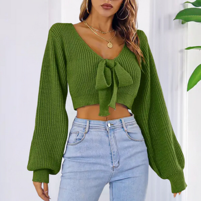 LILLIAN - Pull Court Classique pour Femmes