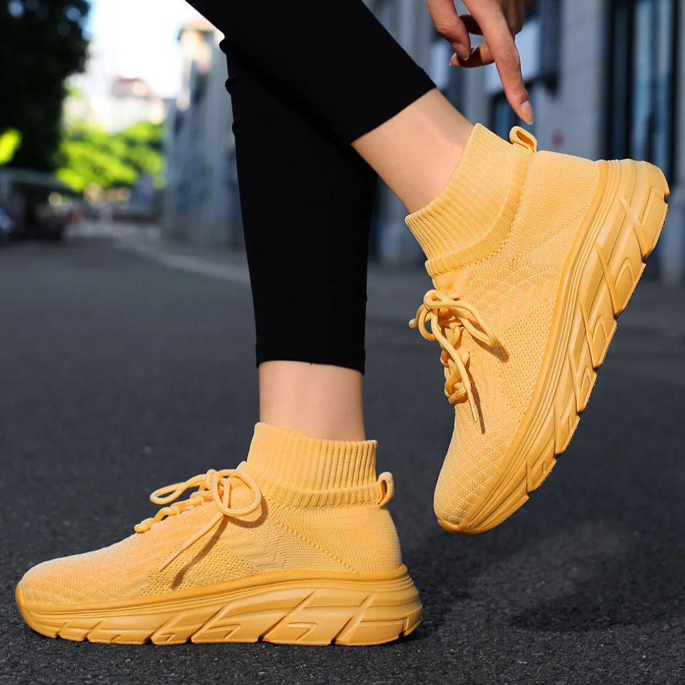 JYLLINA - Chaussures Élastiques et Aérées en Forme de Chaussettes pour Femmes
