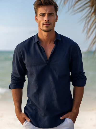 Diodoros | Chemise en lin respirante pour hommes