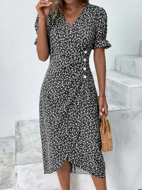 Robe d'été pour femmes à motifs multicolores