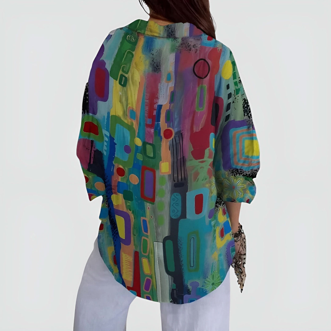 Morgane™ Chemisier à motif géométrique