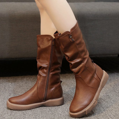 ELISA - Bottes d'Hiver Moderne Mi-Mollet pour Femmes