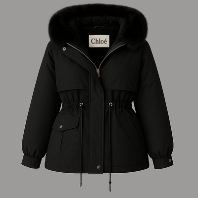 Maika™ - Elegant winter coat with fur