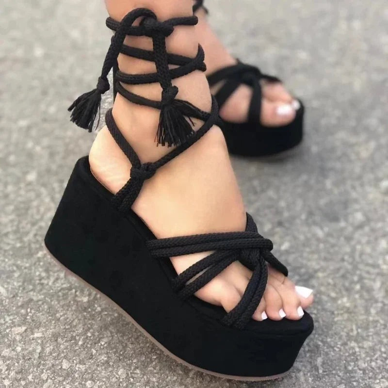 Horizon - Chaussures compensées à lacets