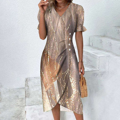 Robe d'été pour femmes à motifs multicolores