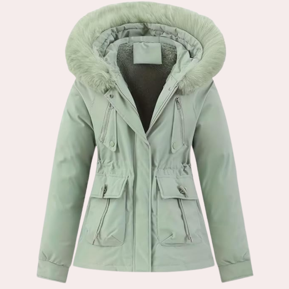 BELLA - Veste d'Hiver à Capuche Décontracté pour Femmes