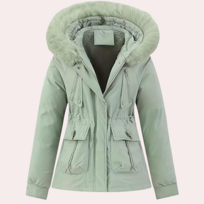 BELLA - Veste d'Hiver à Capuche Décontracté pour Femmes
