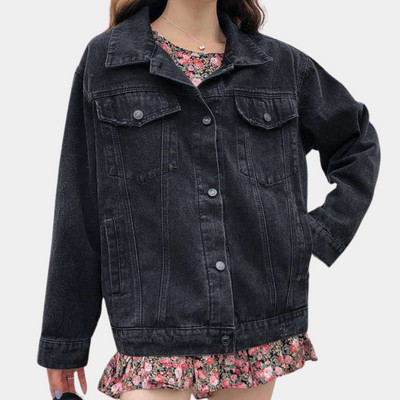KIARA - Veste en Jean Brodée Tendance pour Femmes