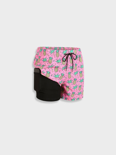 Short de bain homme – Coupe décontractée – Séchage rapide – Taille ajustable – Mi-cuisse