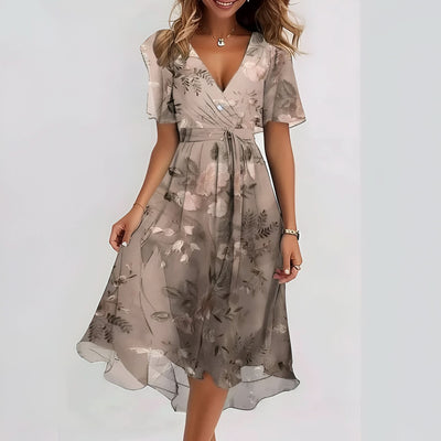 Morgane™| Eva Robe à manches courtes