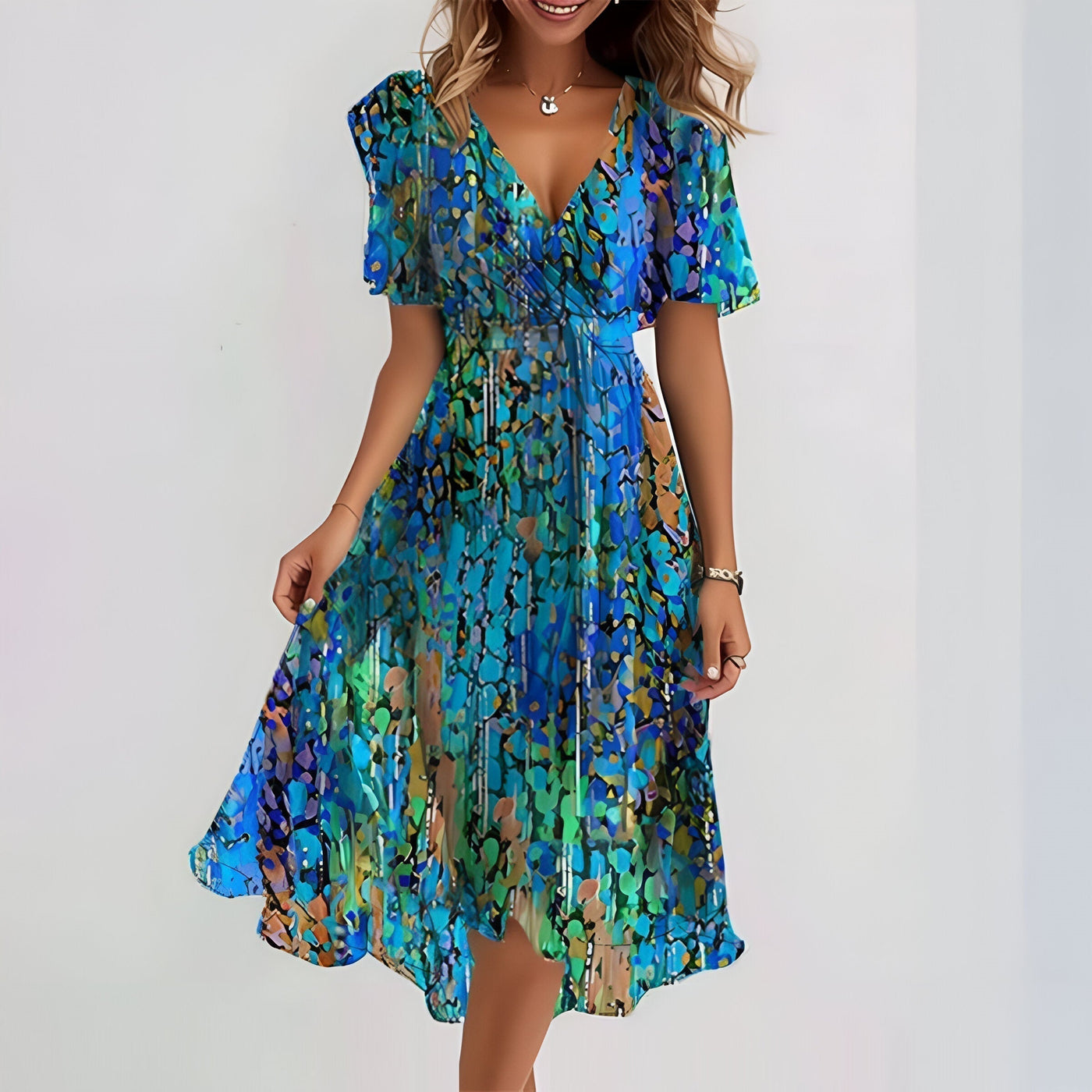 Maëlle™ | Robe fleurie fluide