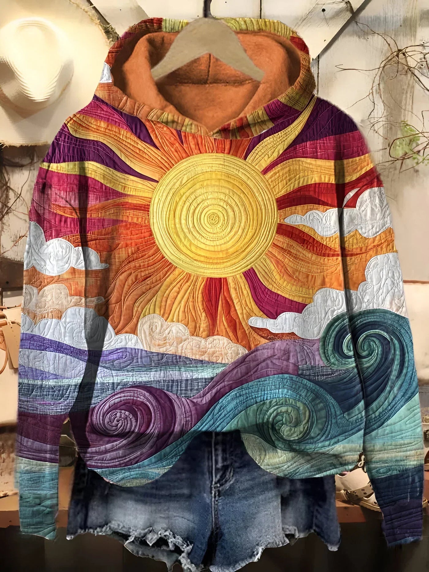 Sofie - Hoodie Vintage Sonnenstrahl