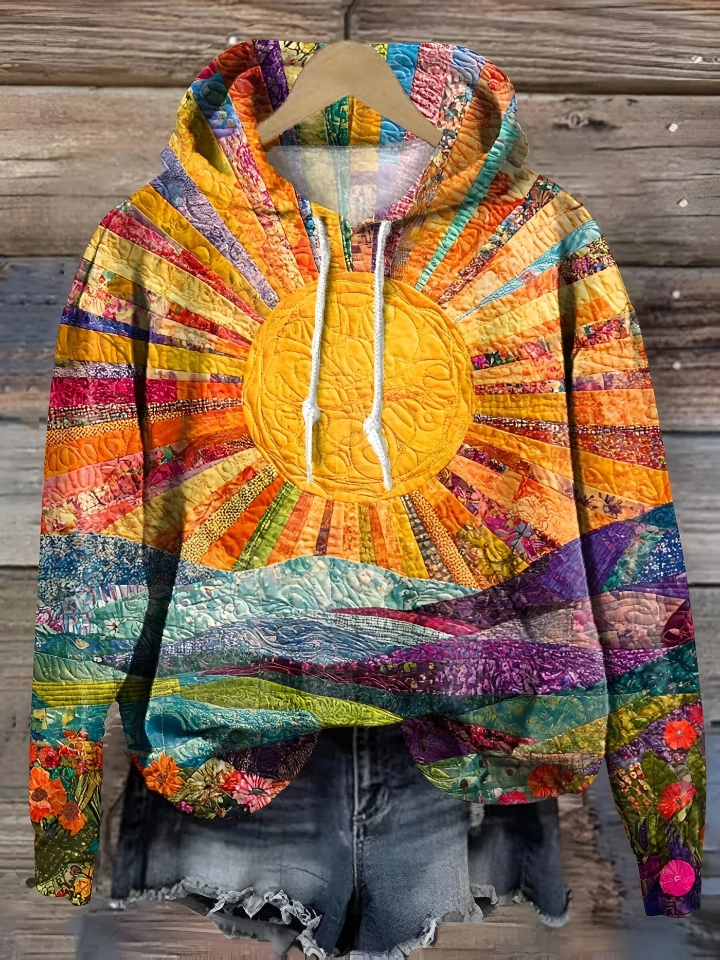 Clara - Hoodie Bunte Sonnenaufgang