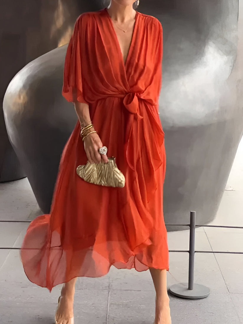 Robe en mousseline de soie
