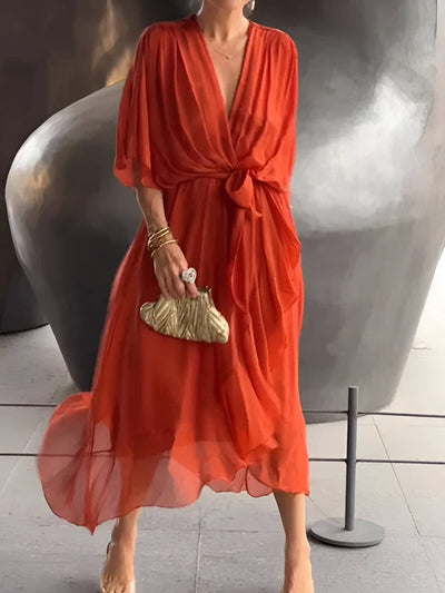 Robe en mousseline de soie