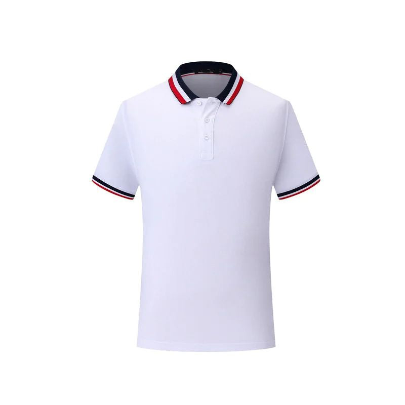 Polo d'été élégant avec col rayé - Jurn