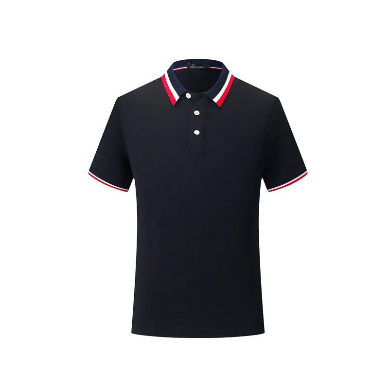 Polo d'été élégant avec col rayé - Jurn