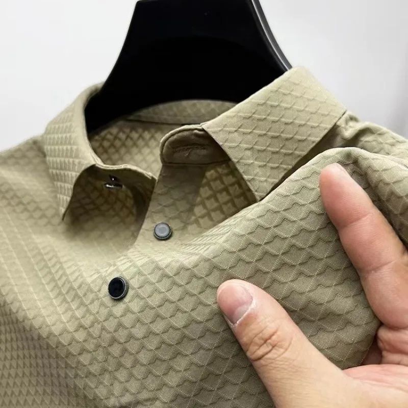 Polo de luxe en soie pour l'été - Menswear by Frits