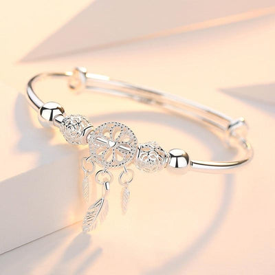 Bracelet Dreamcatcher ajustable en argent 925
