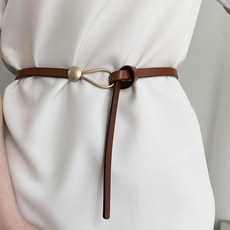 Mae - Ceinture élégante en cuir de luxe pour dames