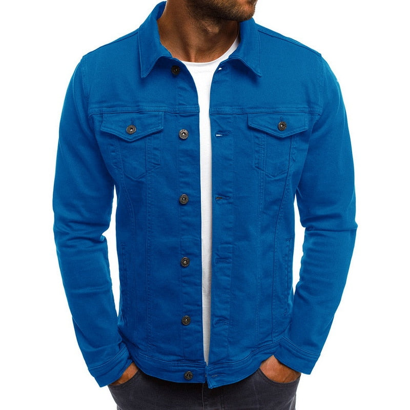 Veste en denim décontractée pour hommes