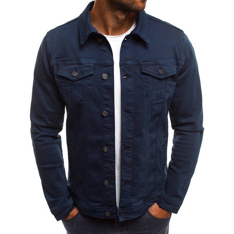 Veste en denim décontractée pour hommes