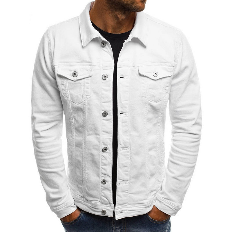 Veste en denim décontractée pour hommes