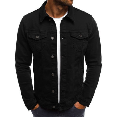 Veste en denim décontractée pour hommes