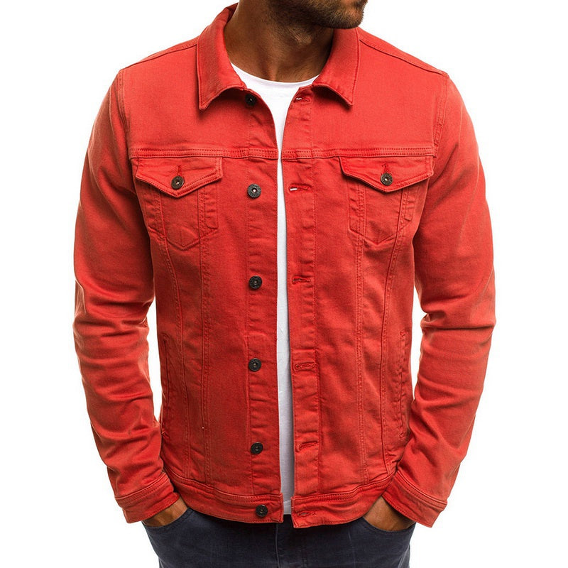 Veste en denim décontractée pour hommes