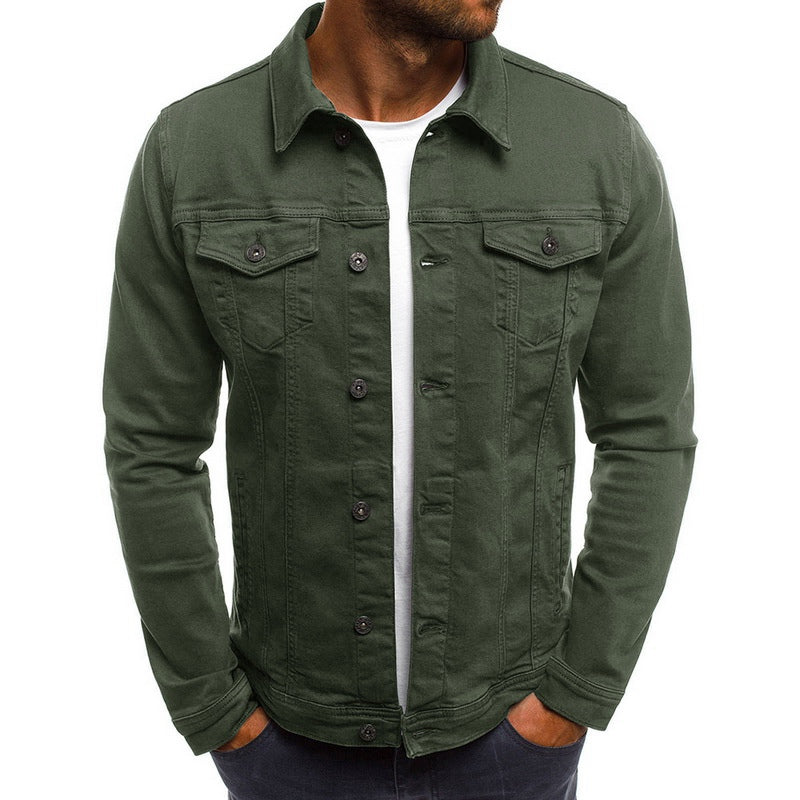 Veste en denim décontractée pour hommes