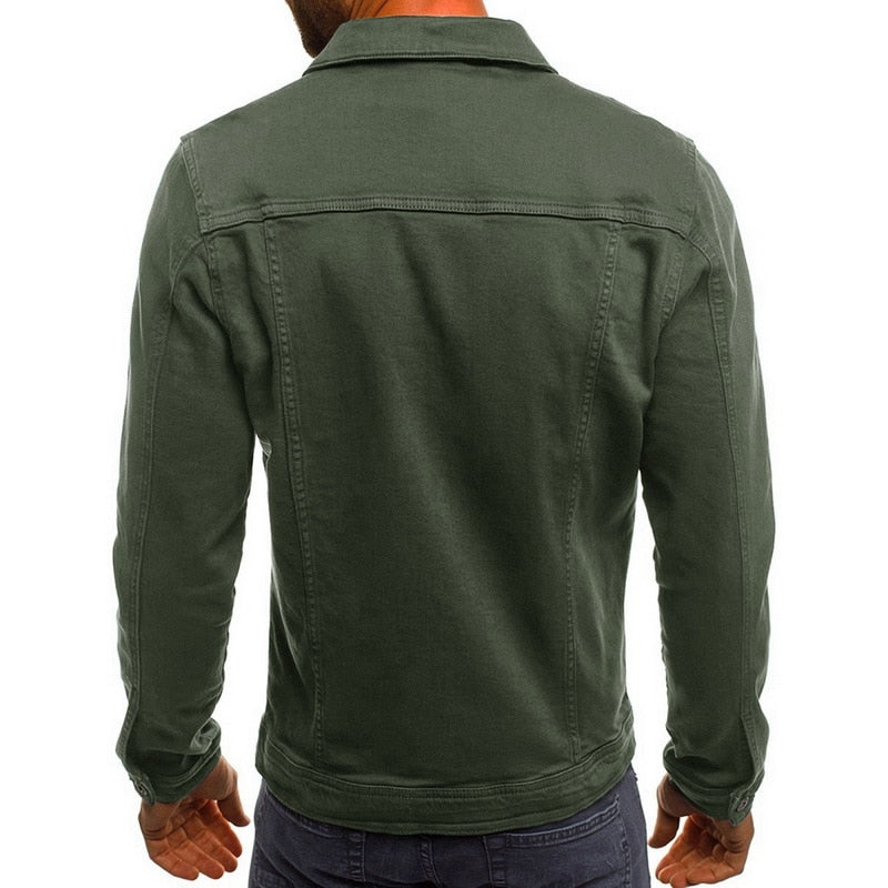 Veste en denim décontractée pour hommes