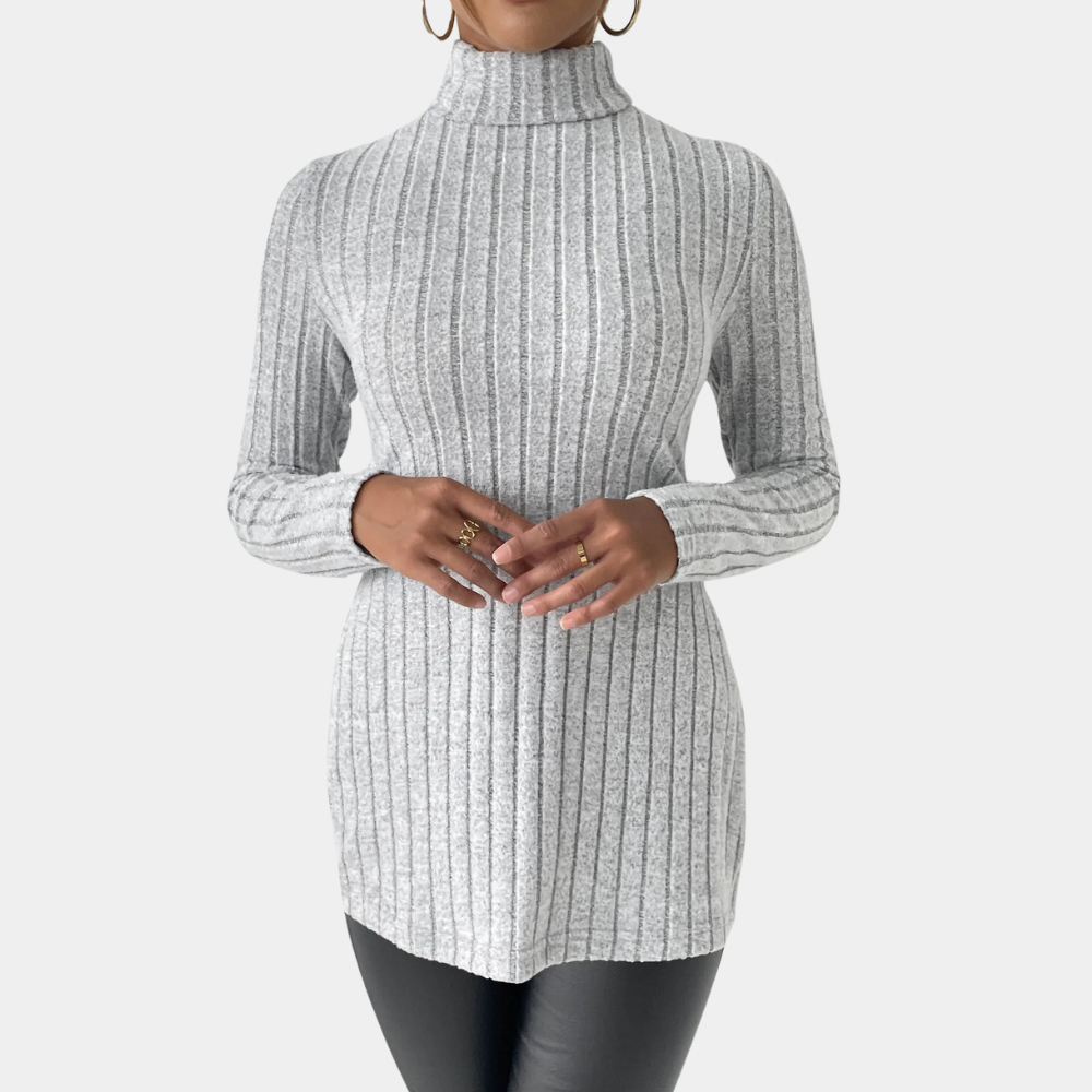 RUE - Pull Épais à Col Montant pour Femmes