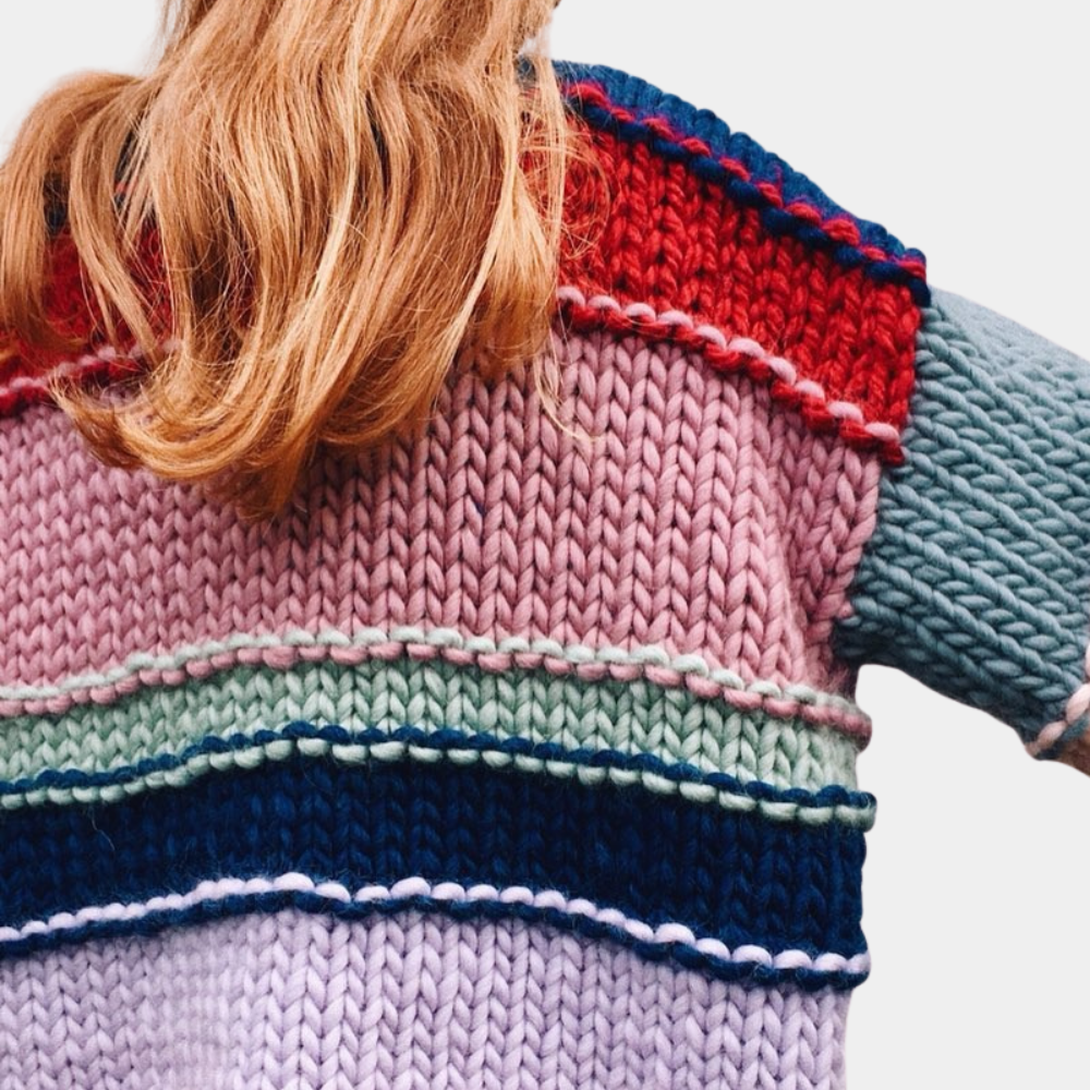 TEIA - Pull en Maille Joyeux pour Femmes