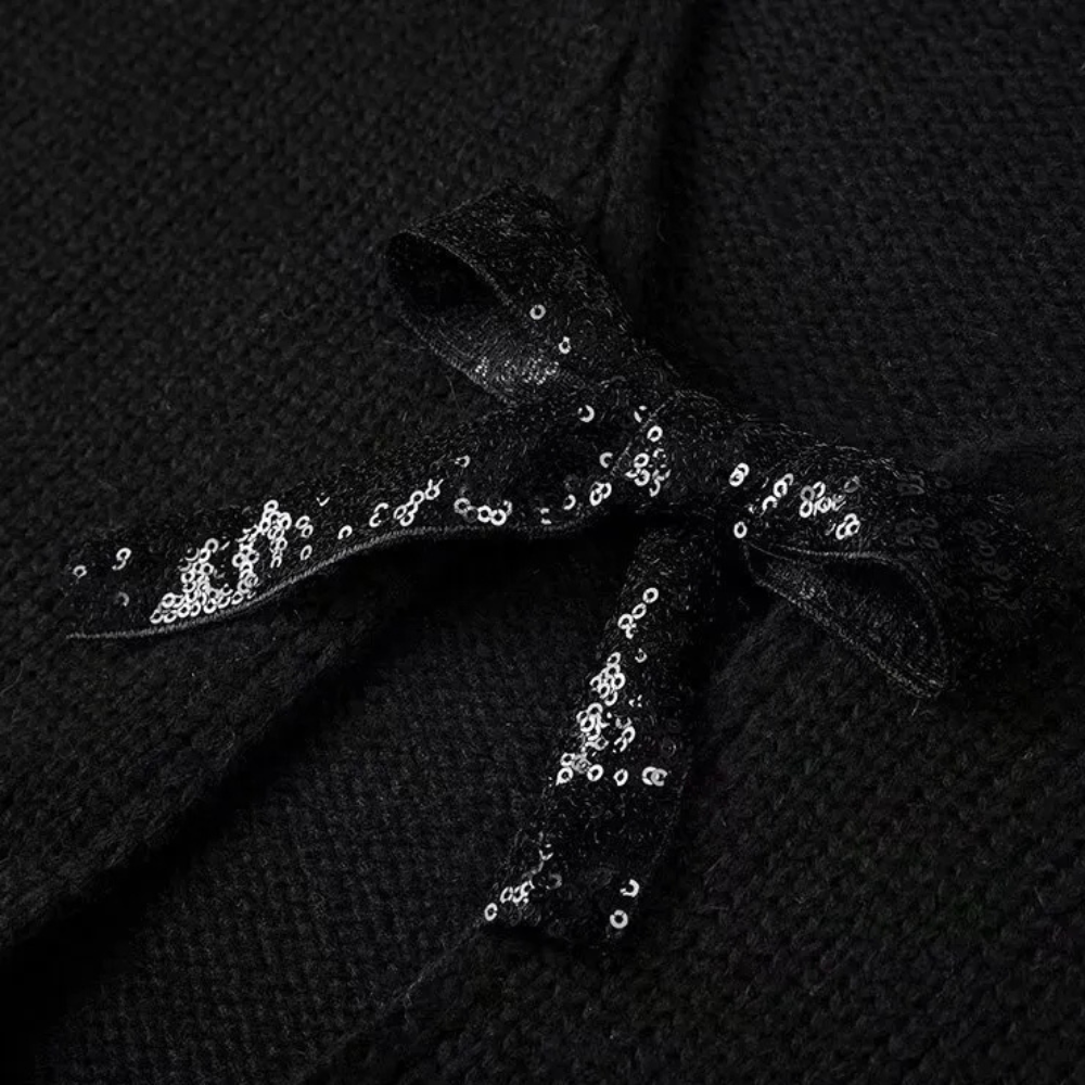 BETTY - Cardigan Décontracté avec Noeud pour Femmes