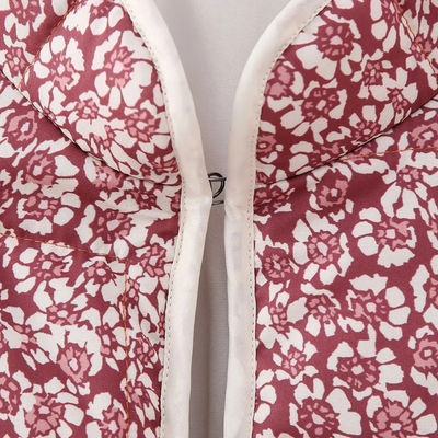 NENE - Veste d'Hiver à Motifs Floraux pour Femmes