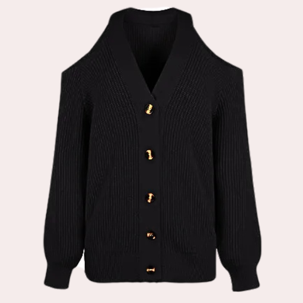 ESTELLA - Pull à épaules froides à la mode pour les femmes