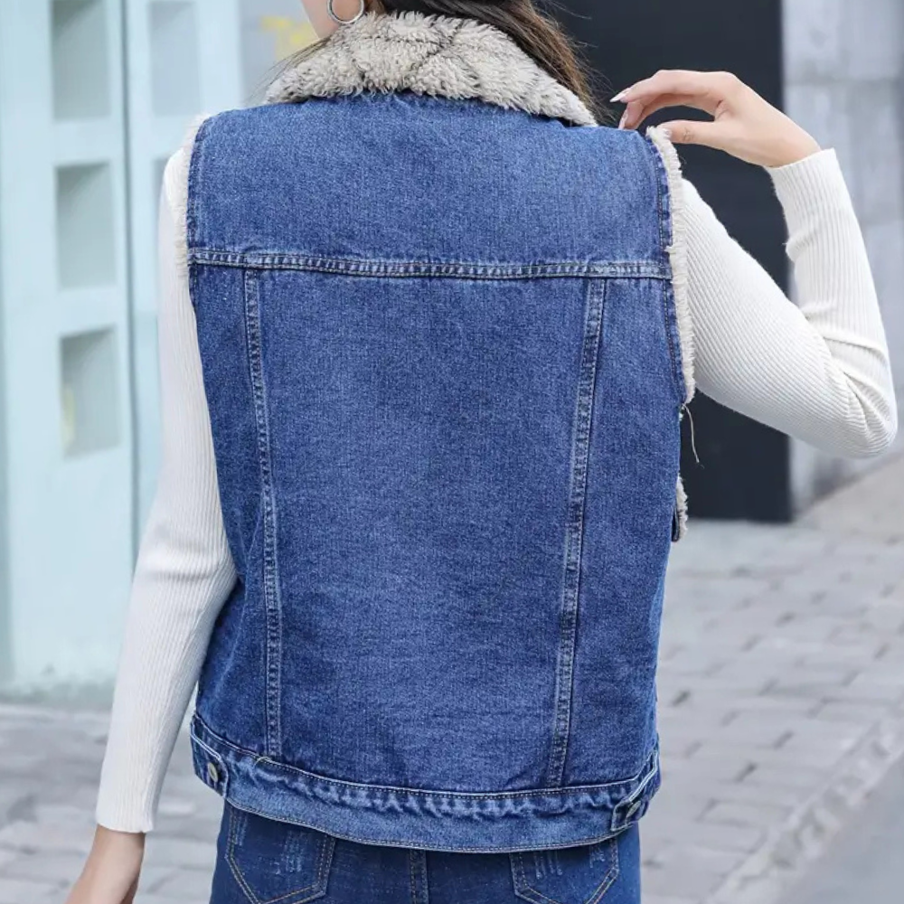 ELENA - Gilet Sans Manches Moderne d'Hiver pour Femmes