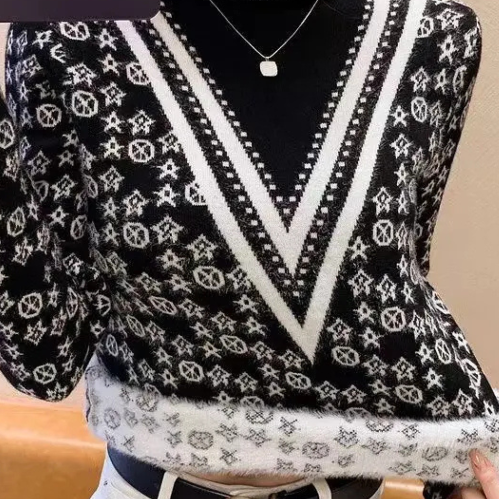 ELANY - Pull d'hiver tricoté à la mode pour les femmes
