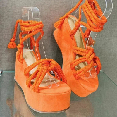 Horizon - Chaussures compensées à lacets